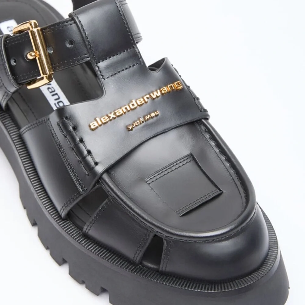 New Authentic Alexander Wang Carter Platform Fisherman Sandal (Women)